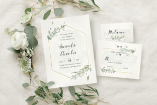 Download Modern Gold Foliage Wedding Suite - Wedding Collection