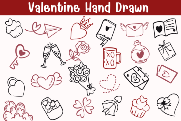 Download Valentine Hand Drawn - Premium Resources