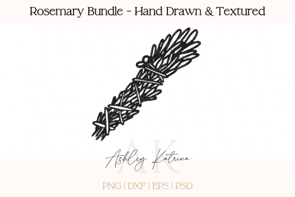 Download Rosemary Bundle - Hand Drawn &amp; Textured - Drawn Collection