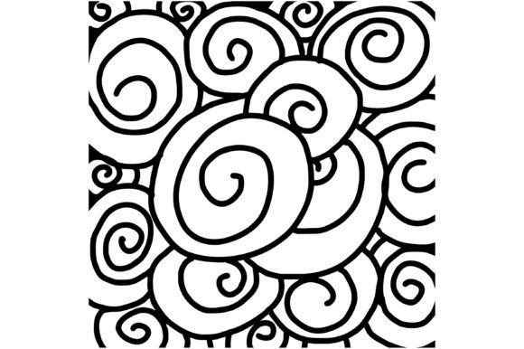 Download Swirl Shell Line Art Pattern - Shell Collection