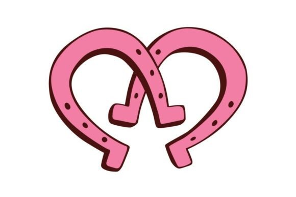 Download Pink Horseshoe Heart - Ink Collection
