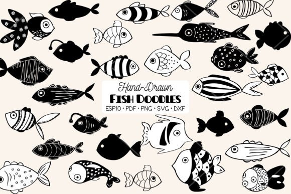 Download Hand Drawn Fish | Cute Tropical Fishes - Drawn Collection