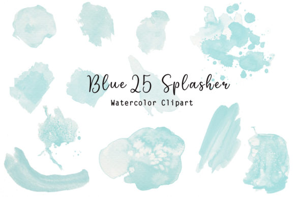 Download Watercolor Splashes Blue Clipart - Splash Collection