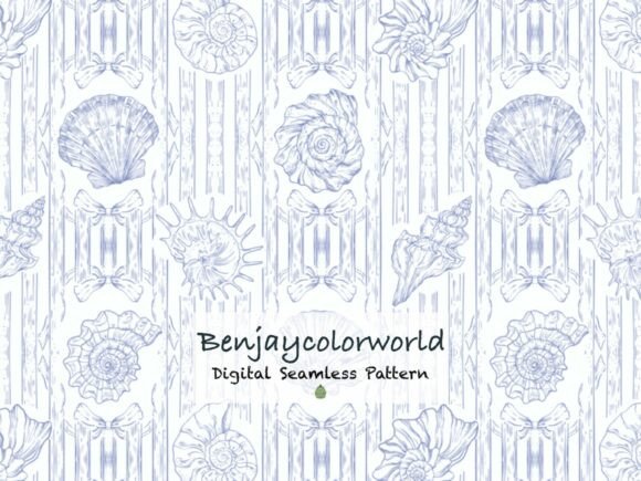 Download Seashell Toile - Shell Collection